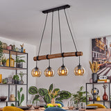Rustic Bohemian Bamboo Linear Pendant Light for Living Room Bedroom - Parrot Uncle UK