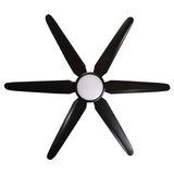 65" Industrial DC Motor Downrod Mount Ceiling Fan with Lighting and Remote Control - Parrot Uncle UK