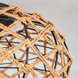 Bohemian Woven Flush Ceiling Light for Living Room Bedroom - Parrot Uncle UK