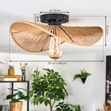 Art Deco Rustic Flush Ceiling Light for Living Room Bedroom - Parrot Uncle UK