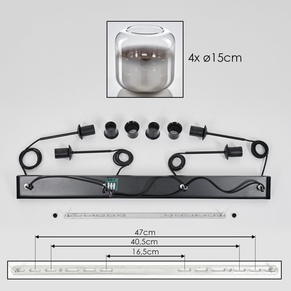 Modern Gradient Linear Pendant Light for Dining Room Living Room - Parrot Uncle UK