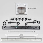 Modern Gradient Linear Pendant Light for Dining Room Living Room - Parrot Uncle UK