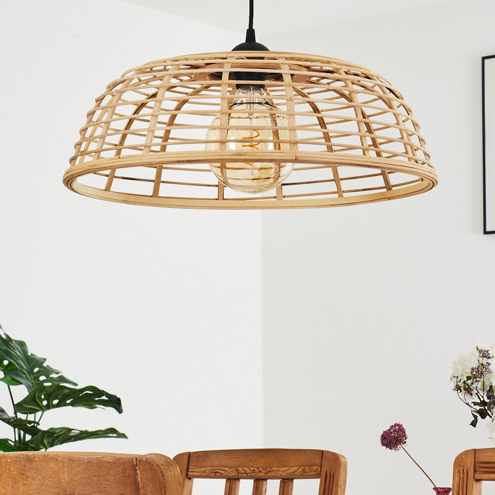 Natural Rustic Bamboo Pendant Light for Kitchen Dining Room - Parrot Uncle UK