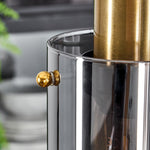 Industrial Vintage Linear Pendant Light with Brass Accents for Dining Room Living Room - Parrot Uncle UK