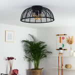 Industrial Bohemian Flush Ceiling Light for Living Room Bedroom - Parrot Uncle UK