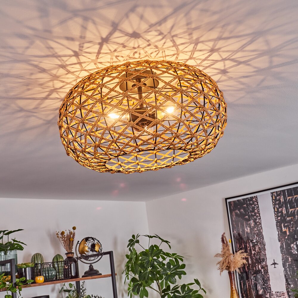 Bohemian Geometric Flush Ceiling Light for Living Room Bedroom - Parrot Uncle UK