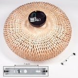 Modern Bohemian Flush Ceiling Light with Two Lights for Living Room Bedroom - Parrot Uncle UK