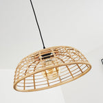 Natural Rustic Bamboo Pendant Light for Kitchen Dining Room - Parrot Uncle UK