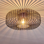 Modern Industrial Style Flush Ceiling Light for Living Room Bedroom - Parrot Uncle UK