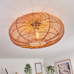 Scandinavian Boho Flush Ceiling Light for Living Room Bedroom - Parrot Uncle UK
