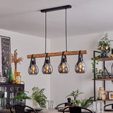 Rustic Modern Linear Pendant Light for Dining Room Living Room - Parrot Uncle UK