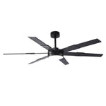 60 Inch Industrial Double-sided Blades LED Ceiling Fan with APP & Remote Control - Parrot Uncle UK