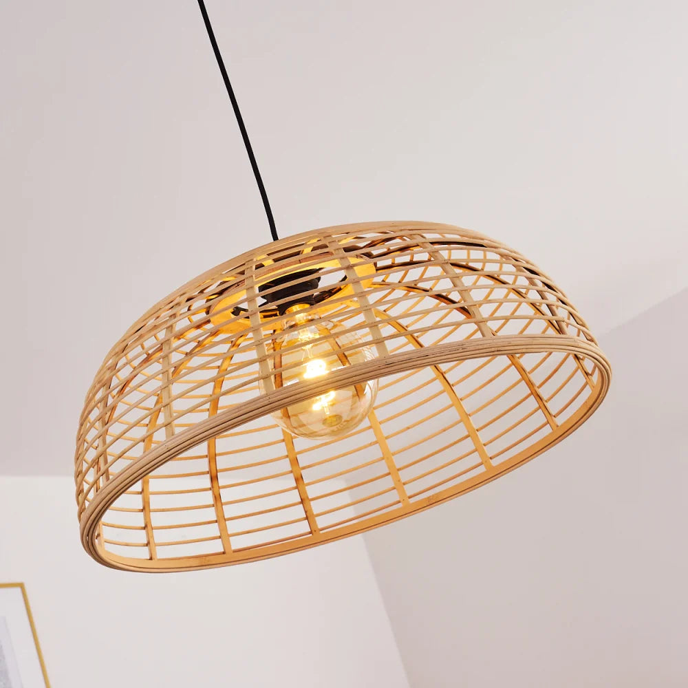 Bohemian Style Bamboo Pendant Light for Kitchen Dining Room - Parrot Uncle UK