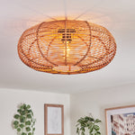 Scandinavian Boho Flush Ceiling Light for Living Room Bedroom - Parrot Uncle UK