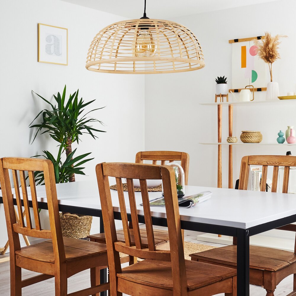 Bohemian Style Bamboo Pendant Light for Kitchen Dining Room - Parrot Uncle UK