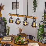 Rustic Modern Linear Pendant Light for Dining Room Living Room - Parrot Uncle UK