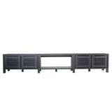 115''/292cm Living Room TV Stand with 36''/91cm Recessed Electric Fireplace