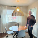 Dreamy Palm Fibers Pendant Light