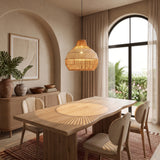 Minimalist Rattan Pendant Light 43 cm Diameter