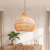 Minimalist Rattan Pendant Light 43 cm Diameter