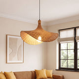 Wabi-Sabi Organic Bamboo Pendant Light 52 cm Diameter