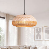 Modern Rattan Pendant Light 48 cm Diameter
