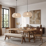 Bohemian Rustic Woven Cotton Pendant Light 48 cm Diameter