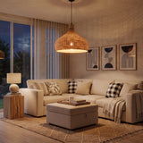Tropical Bamboo Pendant Light 45 cm Diameter