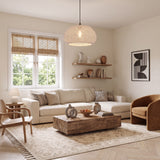 Bohemian Rustic Woven Cotton Pendant Light 48 cm Diameter