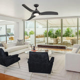 66" Misael Propeller Industrial DC Motor Ceiling Fan with LED Lighting