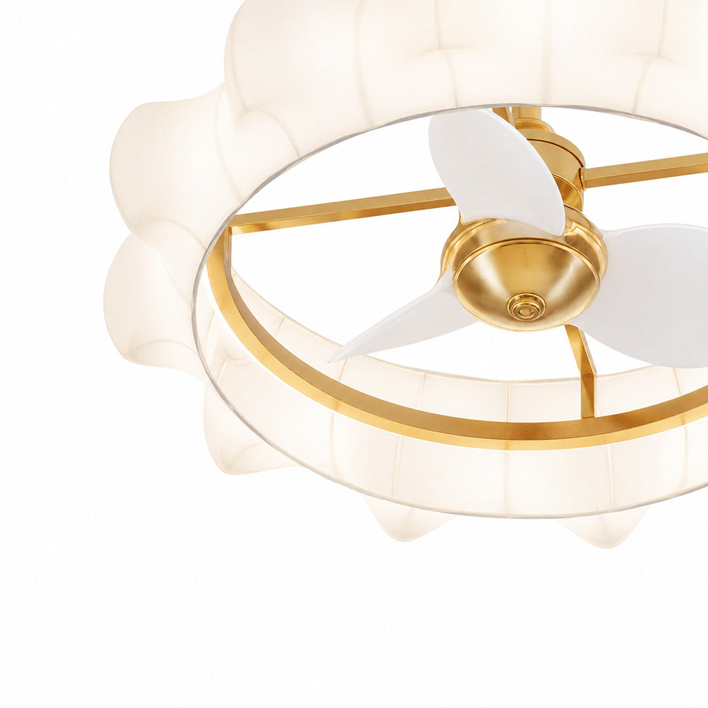 ODILE Ceiling Fan Ø76 cm with LED Light and Hidden Blades