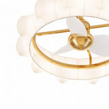 ODILE Ceiling Fan Ø76 cm with LED Light and Hidden Blades