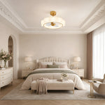 ODILE Ceiling Fan Ø76 cm with LED Light and Hidden Blades