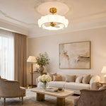 ODILE Ceiling Fan Ø76 cm with LED Light and Hidden Blades