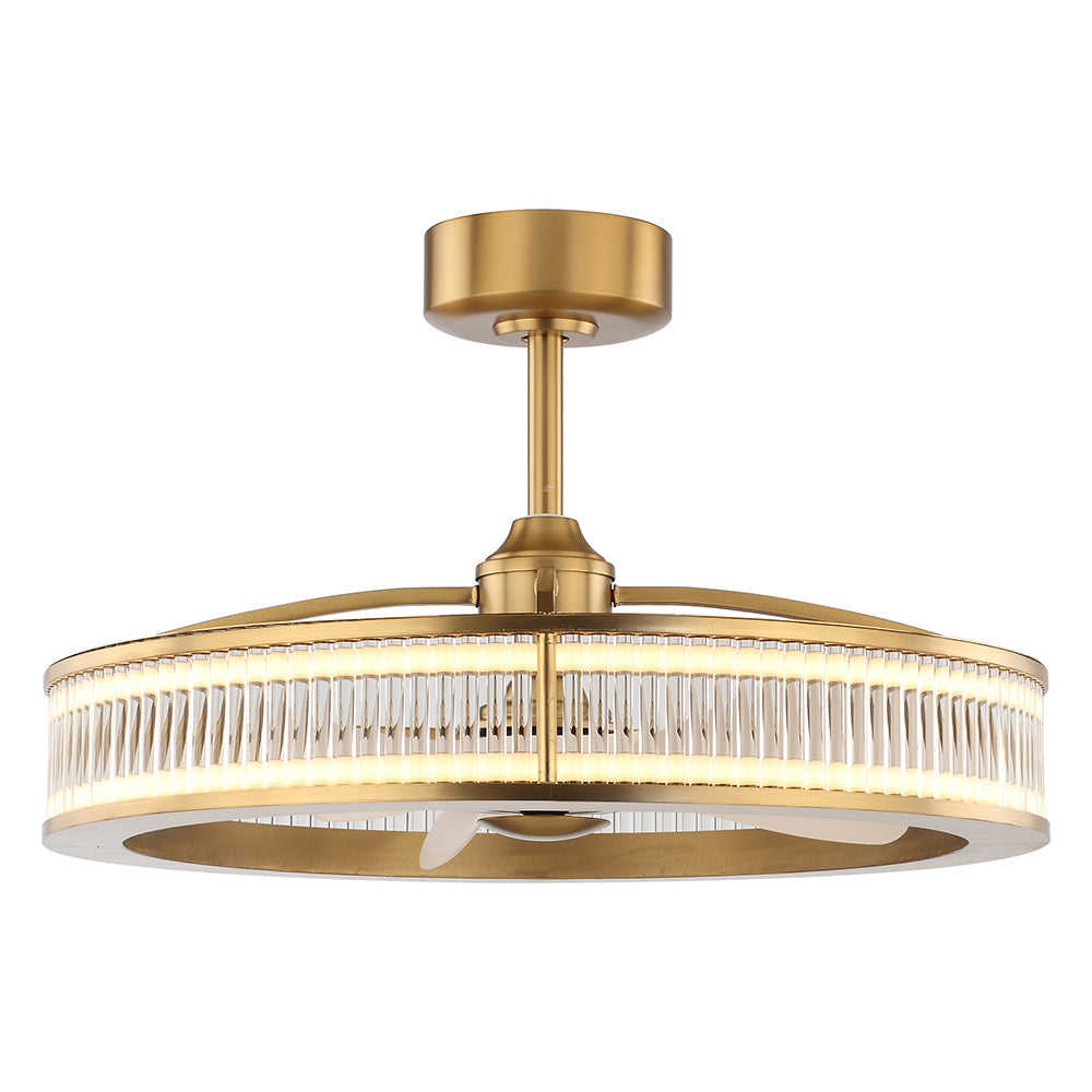 LUCENT Ceiling Fan Ø74 cm with LED Light and Hidden Blades