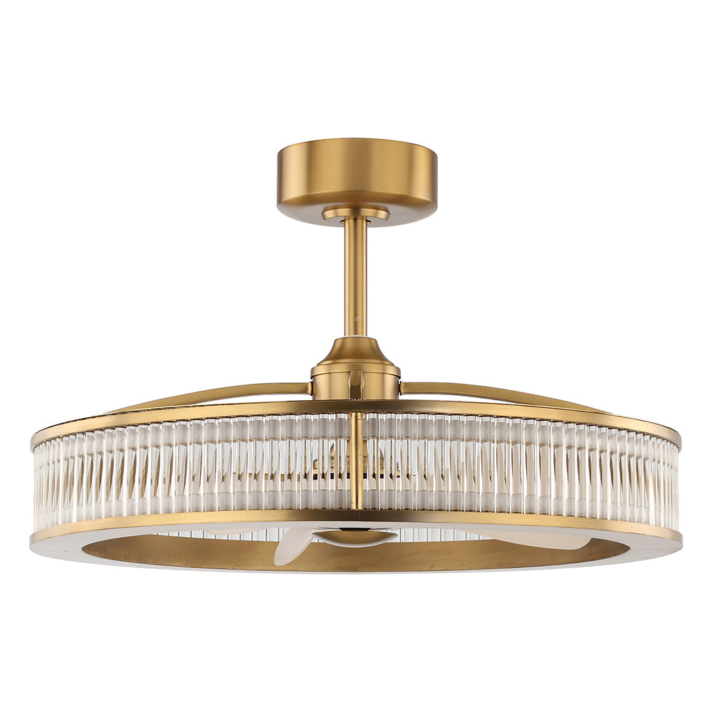 LUCENT Ceiling Fan Ø74 cm with LED Light and Hidden Blades