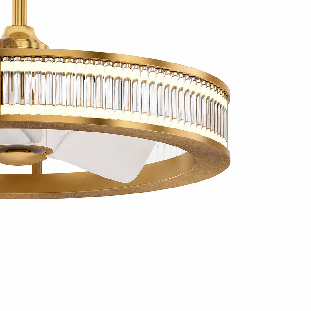 LUCENT Ceiling Fan Ø74 cm with LED Light and Hidden Blades