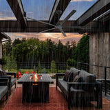 72 Inch 84 Inch Winni All-Aluminum IPX4 Outdoor Ceiling Fan with Remote Control