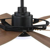 60" Antone Industrial DC Motor Downrod Mount Reversible Ceiling Fan with Lighting and Remote Control - Parrot Uncle UK