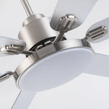 60" Lucknow Modern Ceiling Fan with Lighting and Remote Control