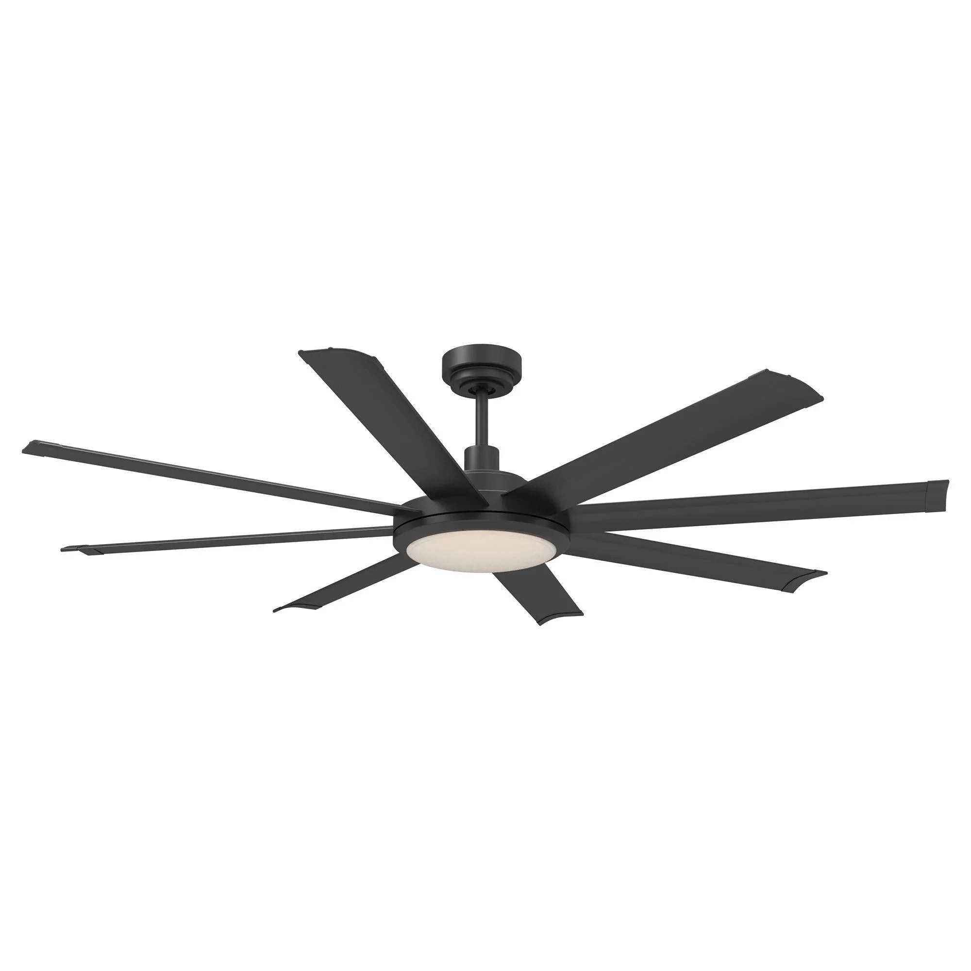 152cm (60") Industrial DC Motor Downrod Mount Ceiling Fan with Lighting and Remote Control