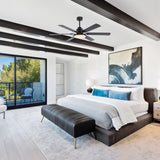 65" Amold Industrial Downrod Mount Ceiling Fan with Lighting and Remote Control - Parrot Uncle UK