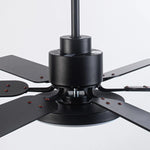 60" Industrial DC Motor Downrod Mount Reversible Ceiling Fan with Lighting and Remote Control - Parrot Uncle UK