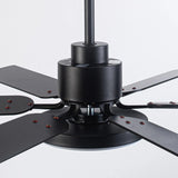 60" Industrial DC Motor Downrod Mount Reversible Ceiling Fan with Lighting and Remote Control - Parrot Uncle UK