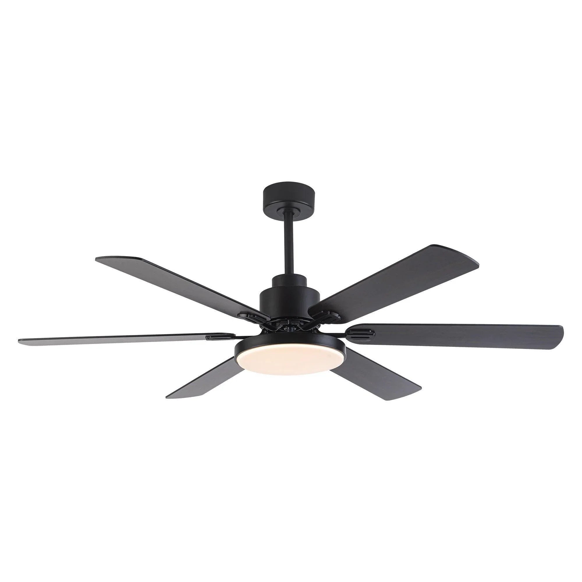 65" Amold Industrial Downrod Mount Ceiling Fan with Lighting and Remote Control - Parrot Uncle UK