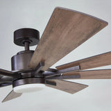 60" Oretha Windmill DC Ceiling Fan with LED Lighting