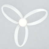 MAXI White Ceiling Fan Ø132 cm Silent with LED Light DC 40W