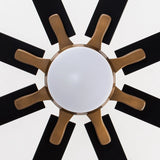 65" Balachandran Industrial DC Motor Downrod Mount Ceiling Fan with LED Lighting and Remote Control