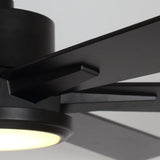 65" Amold Industrial Downrod Mount Ceiling Fan with Lighting and Remote Control - Parrot Uncle UK
