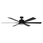 65" Amold Industrial Downrod Mount Ceiling Fan with Lighting and Remote Control - Parrot Uncle UK
